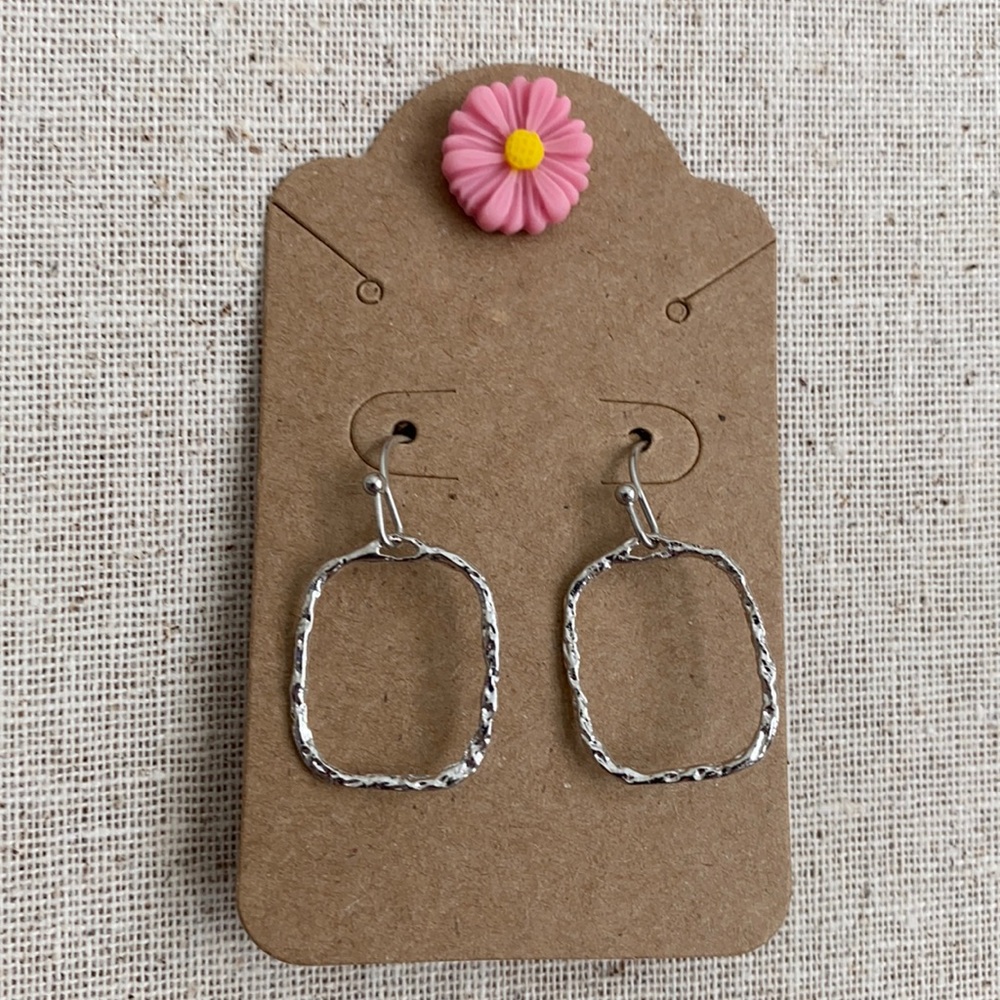 Silver earrings